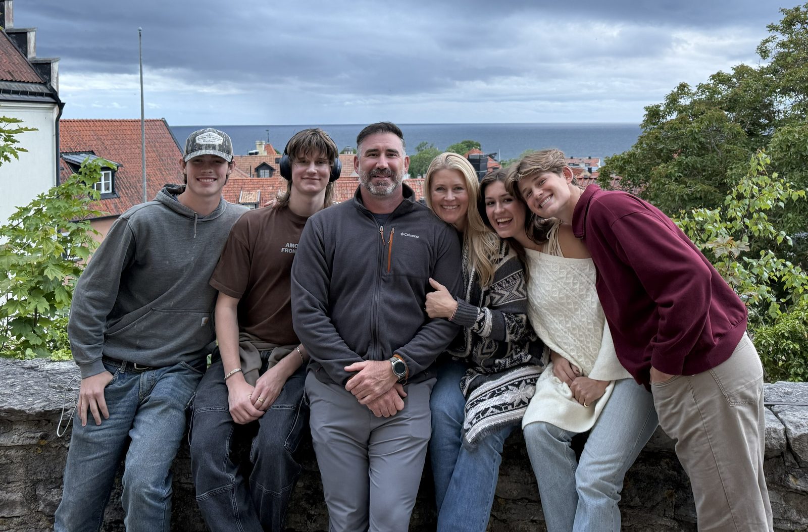 Emily and family in Sweden
